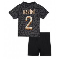 Paris Saint-Germain Achraf Hakimi #2 Replika babykläder Tredjeställ Barn 2023-24 Kortärmad (+ korta byxor)